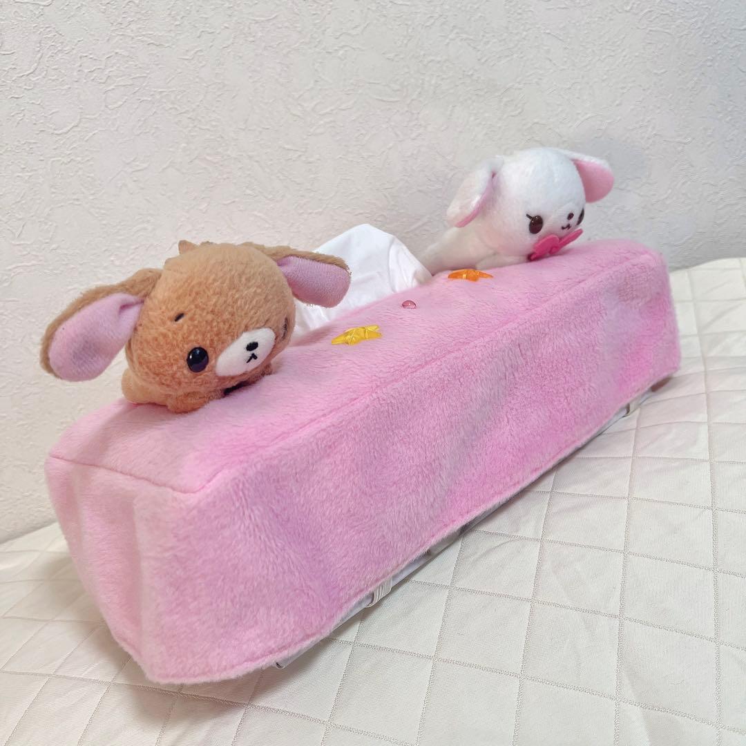 2009年 当時物 シュガーバニーズ ぬいぐるみ マスコット ティッシュカバー