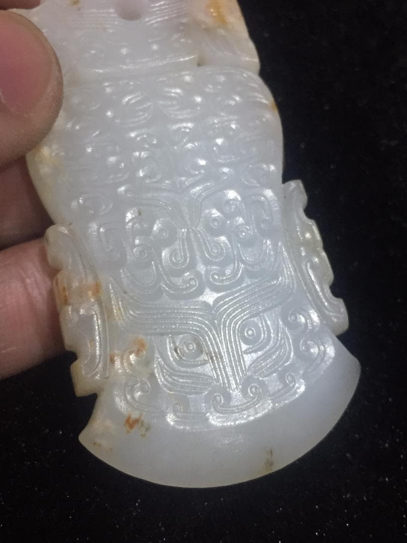 漢代 玉斧佩装身具 古玉和田玉 中国美術 骨董收藏 ペンダント