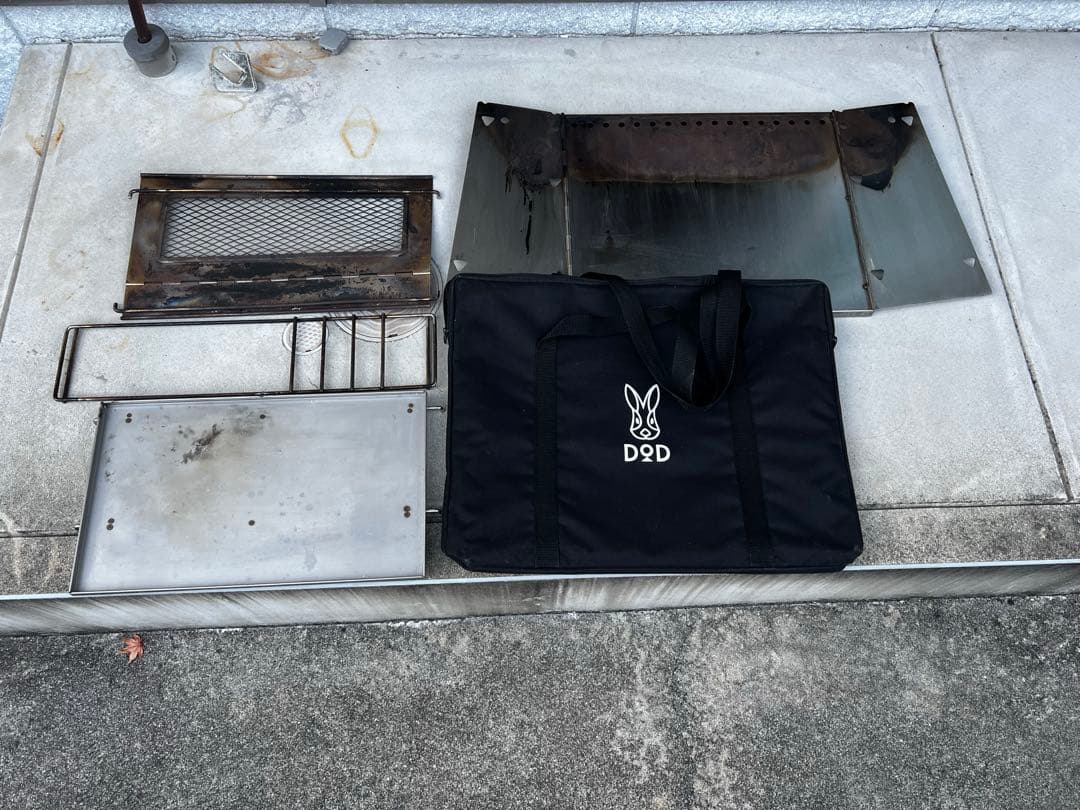 【廃番】DOD シバレンナ 焚き火台 折りたたみ式 収納バッグ付き