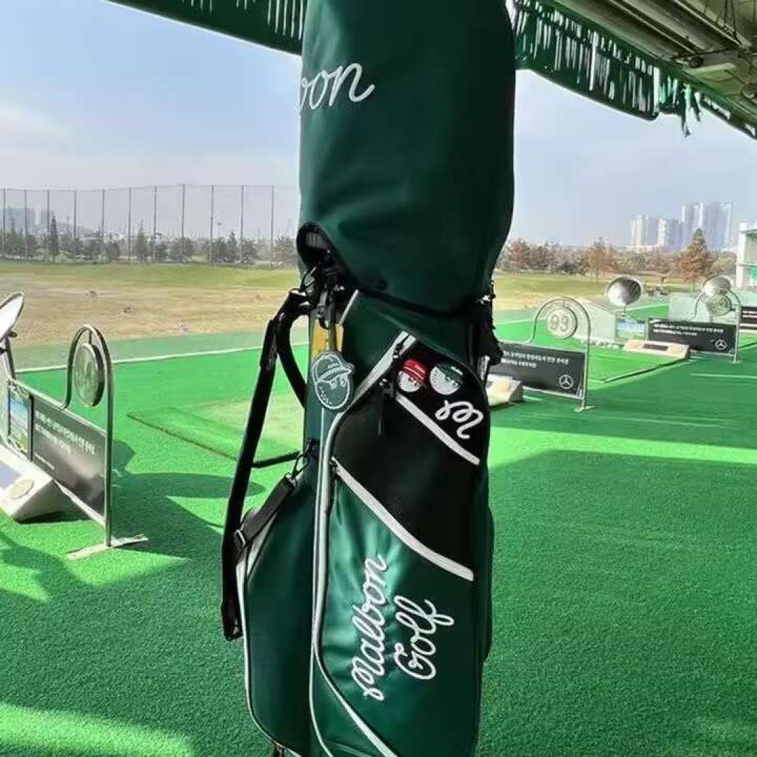 マルボン　malbon ゴルフ　キャディバッグ　スタンドバッグ グリーン