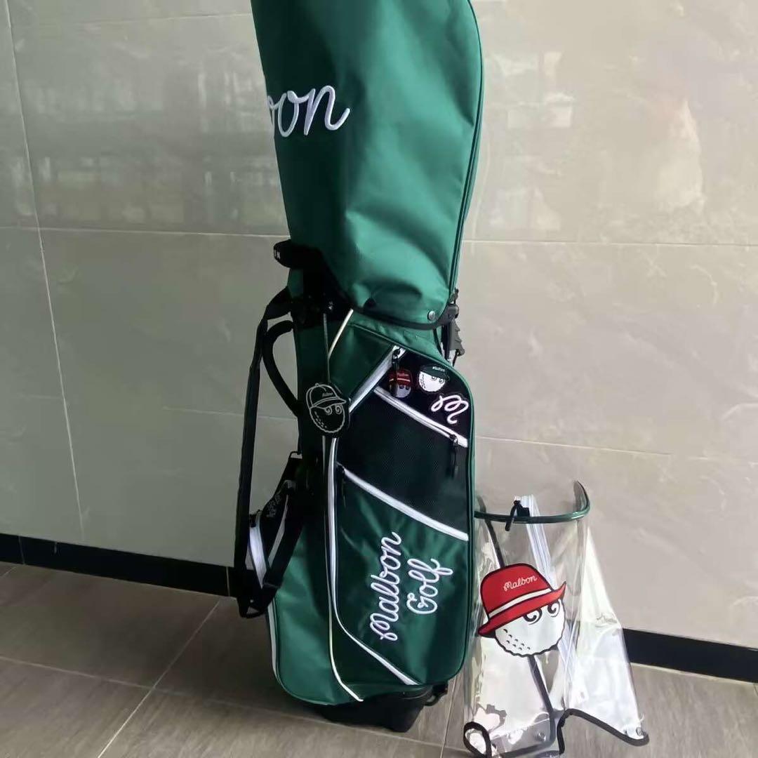 マルボン　malbon ゴルフ　キャディバッグ　スタンドバッグ グリーン