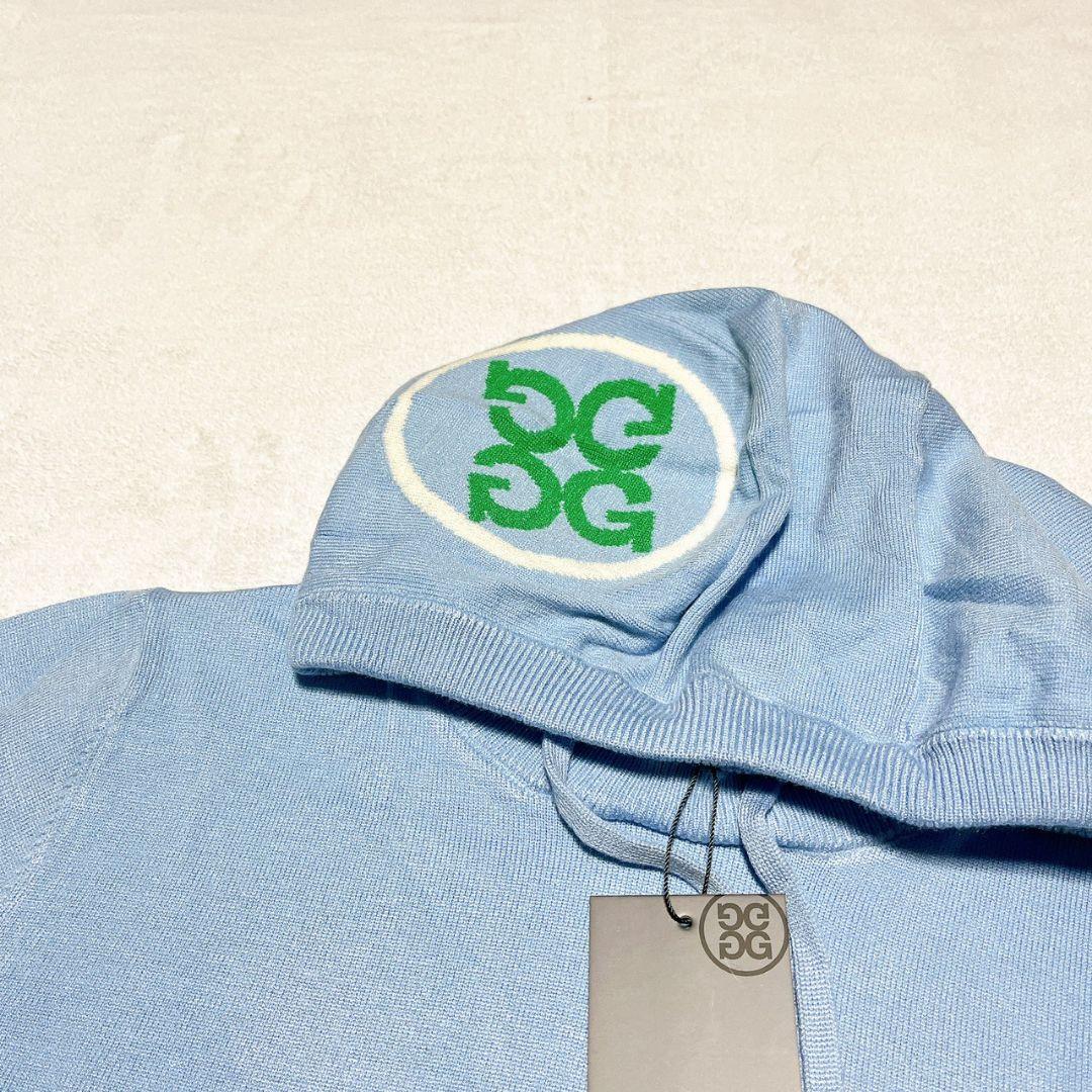 新品　G/FORE　ジーフォア　ゴルフ　フード付セーター　ブルー　レディース