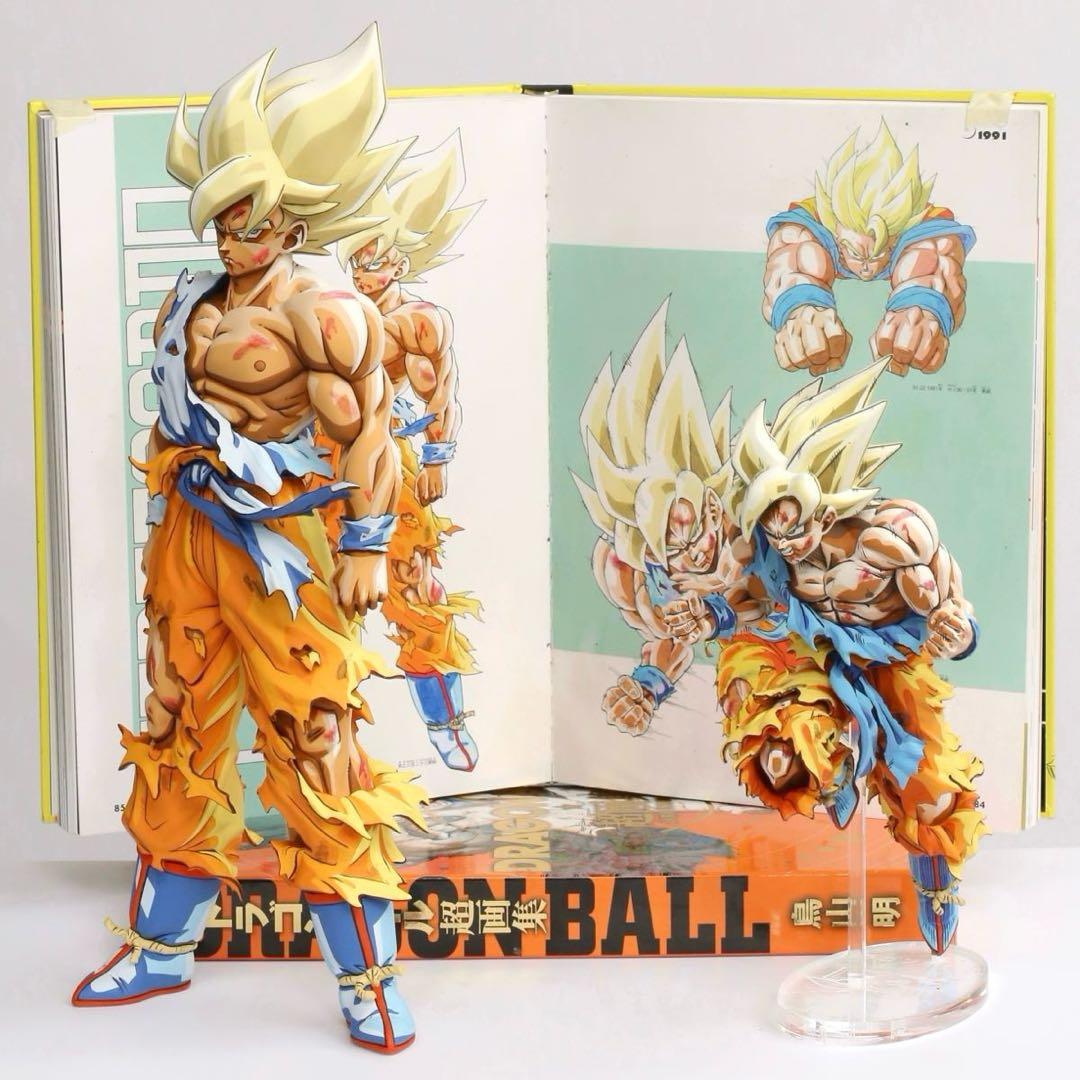 ドラゴンボールSMSP サイズ 伝説の超サイヤ人 孫悟空 リペイント 二次元彩色