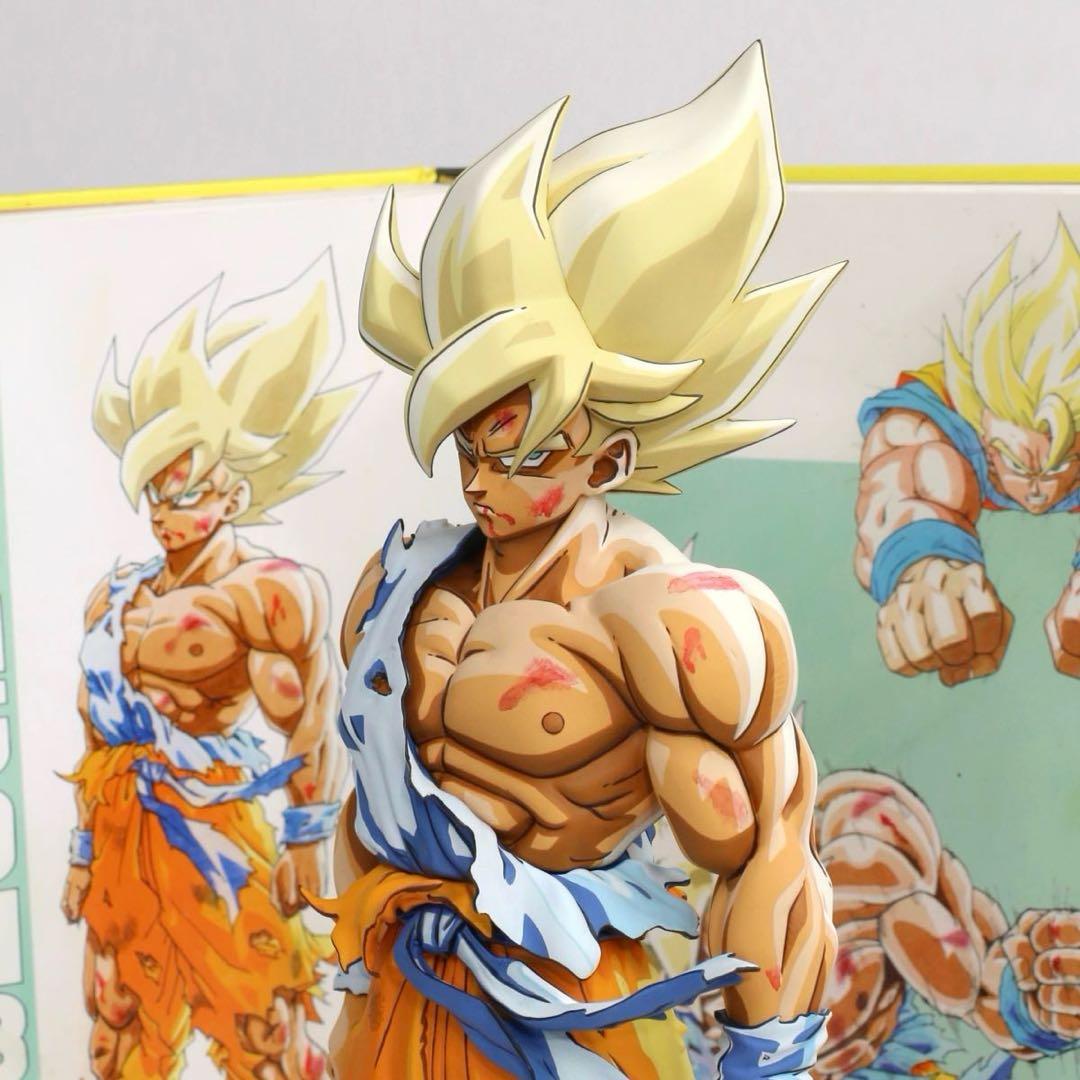 ドラゴンボールSMSP サイズ 伝説の超サイヤ人 孫悟空 リペイント 二次元彩色