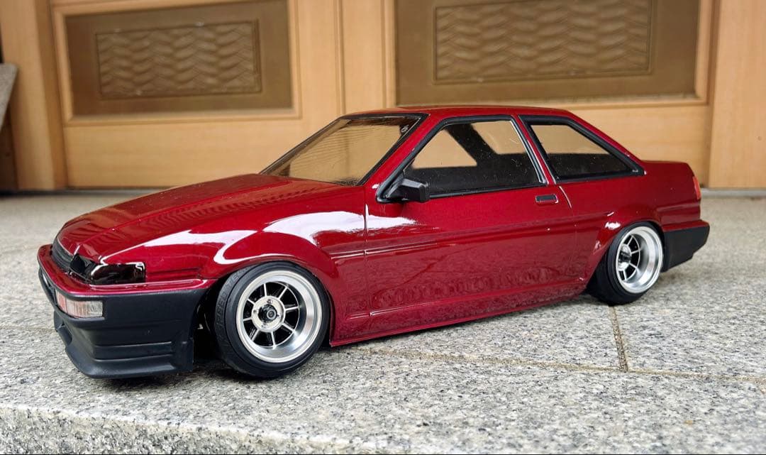 TT-01MRCコンバシャーシ+新品AE86トレノボディ