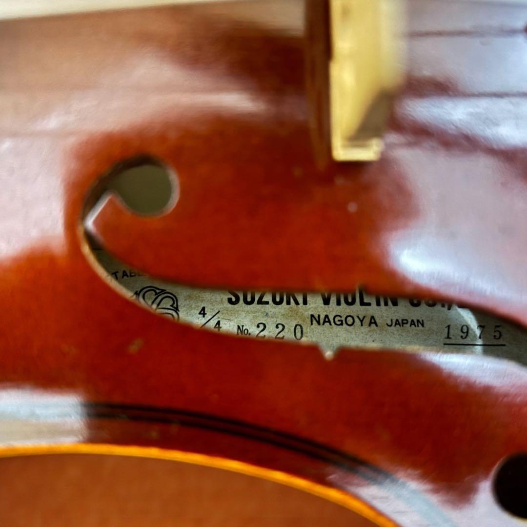 【1975年製】SUZUKI 国産バイオリン No.220 4/4 付属品多数