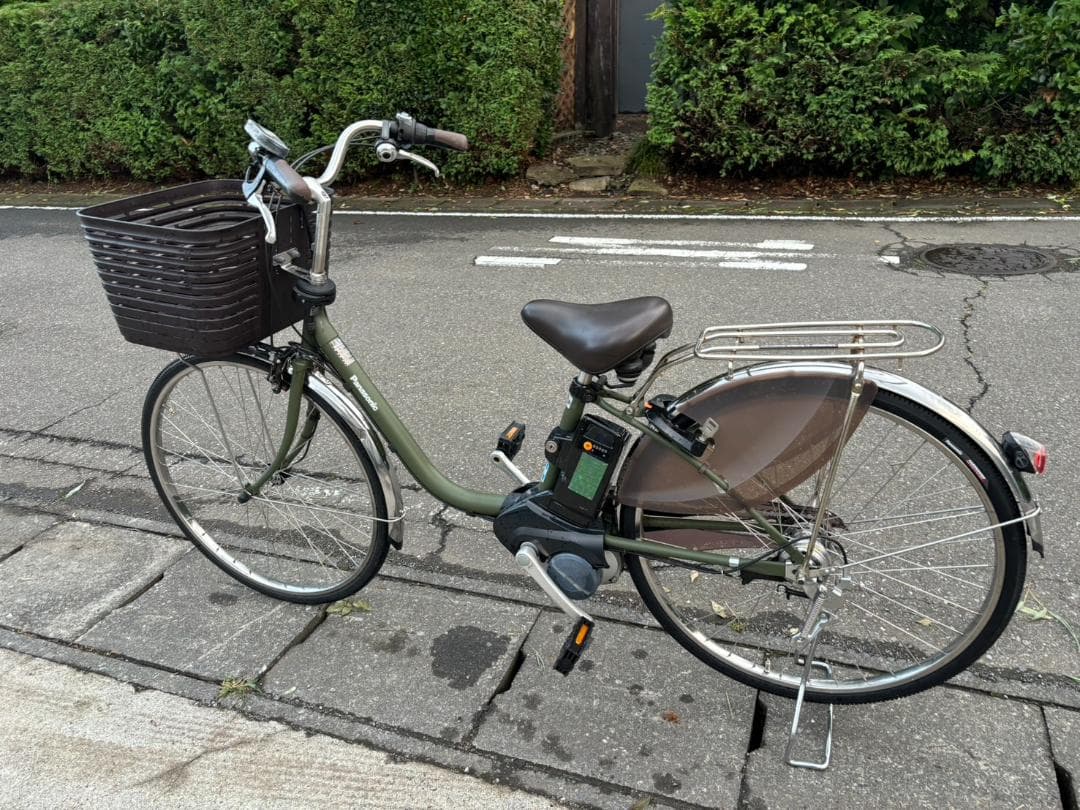 パナソニック ビビ・DX 26型 マットカーキグリーン　内装三段　電動自転車
