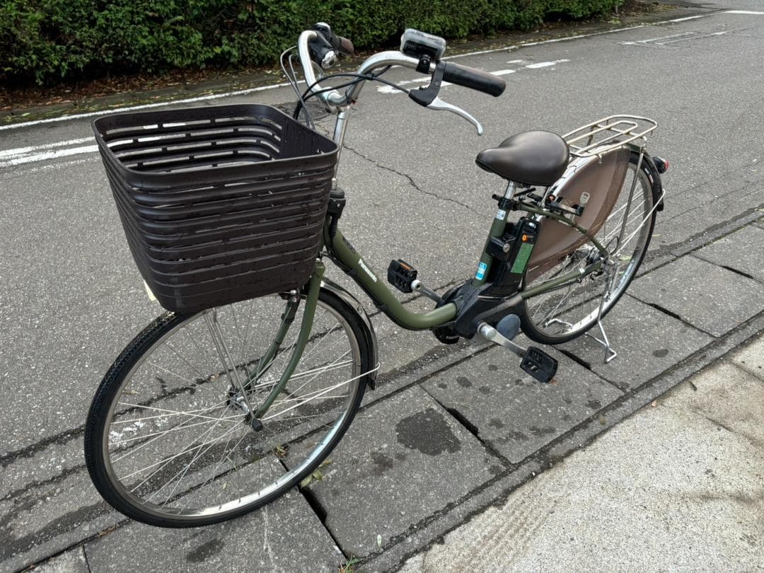 パナソニック ビビ・DX 26型 マットカーキグリーン　内装三段　電動自転車