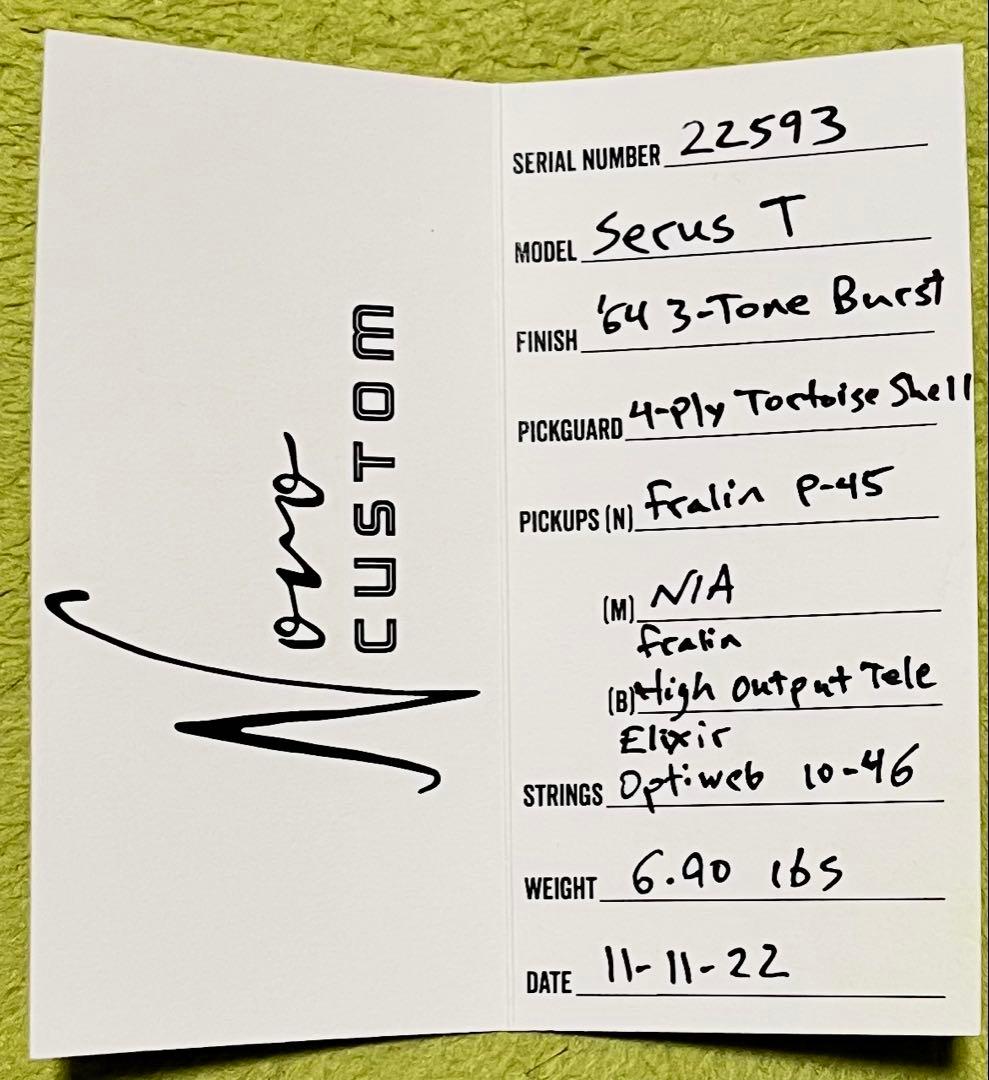 NOVO Serus T / 公式Insta掲載個体 / 3.13kg/fano