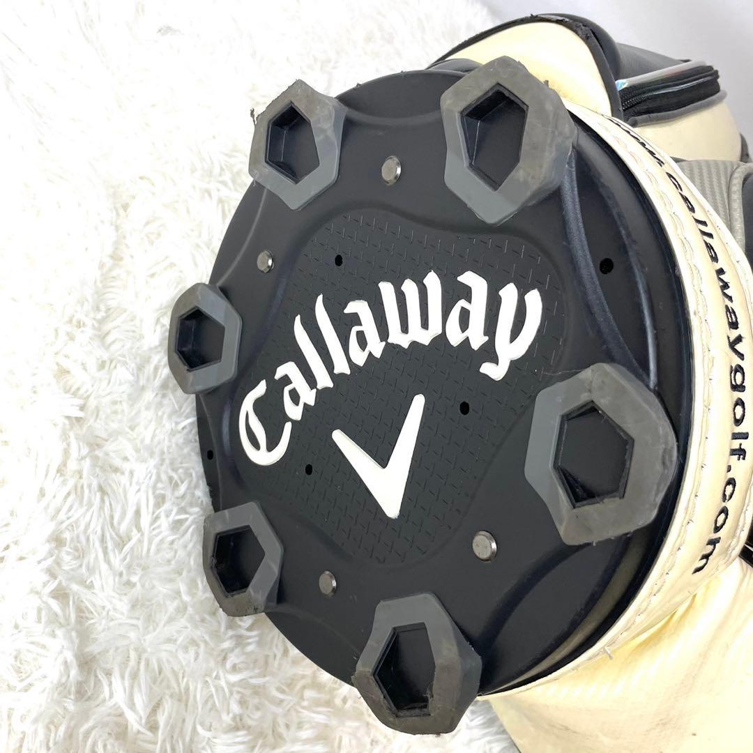 【格安出品】Callaway ゴルフ キャディバッグ アイボリー ビッグロゴ