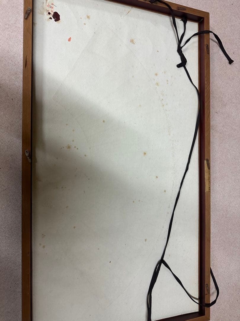 中国清時代扇面絵　掛軸