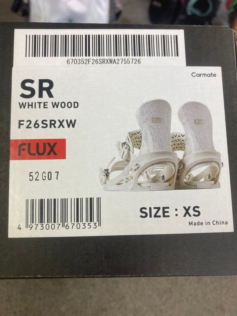 FLUX SR ビンディング XS ホワイトウッド