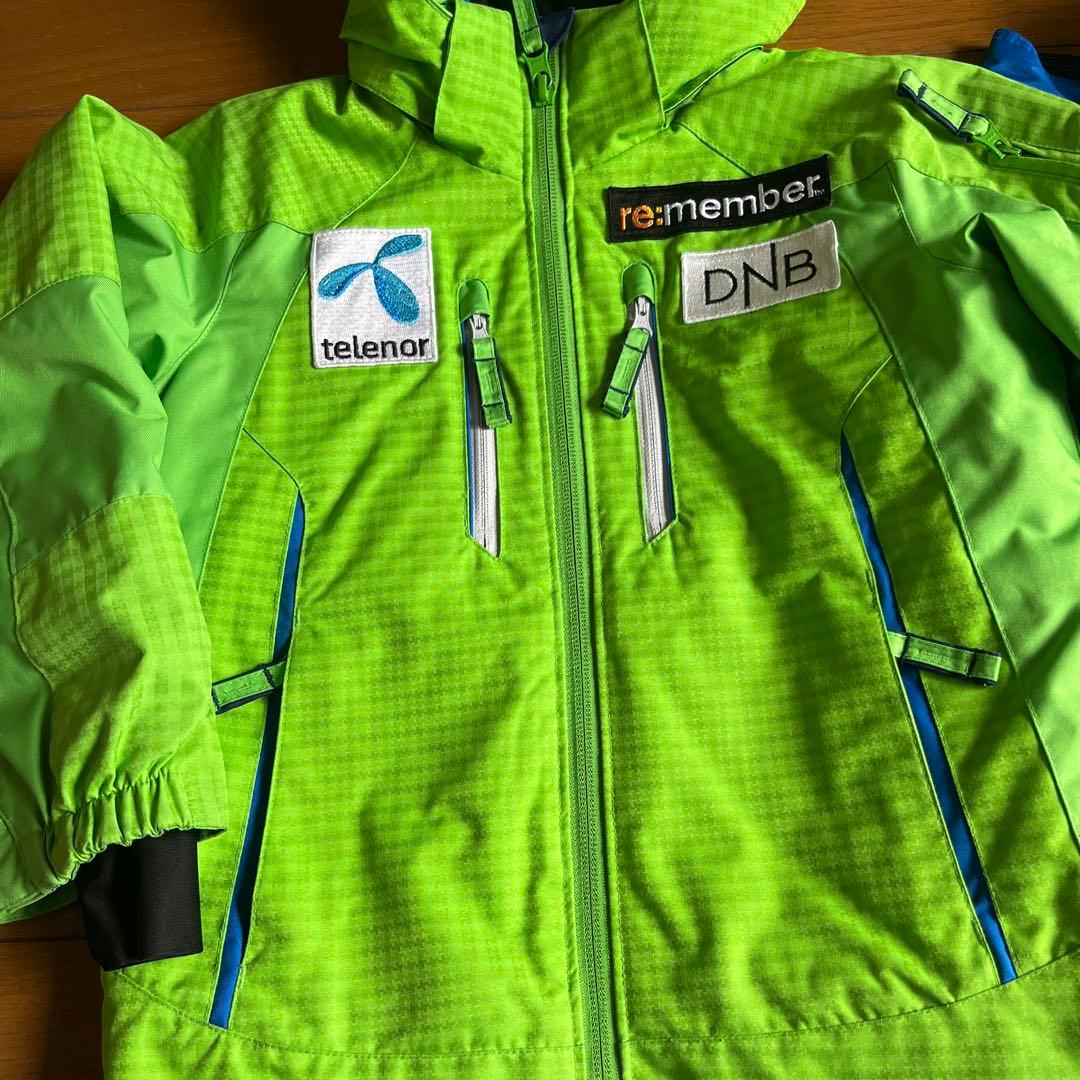 フェニックス　Norge 緑　青　スキーウェア 子供用　110 100 95