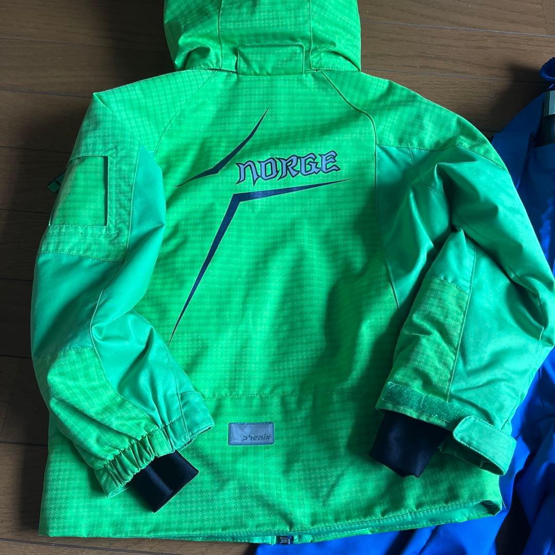 フェニックス　Norge 緑　青　スキーウェア 子供用　110 100 95