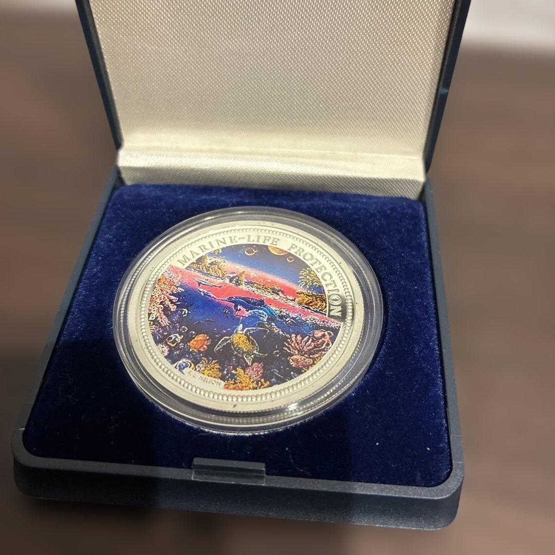 5ドル 銀貨 海洋生物 1993