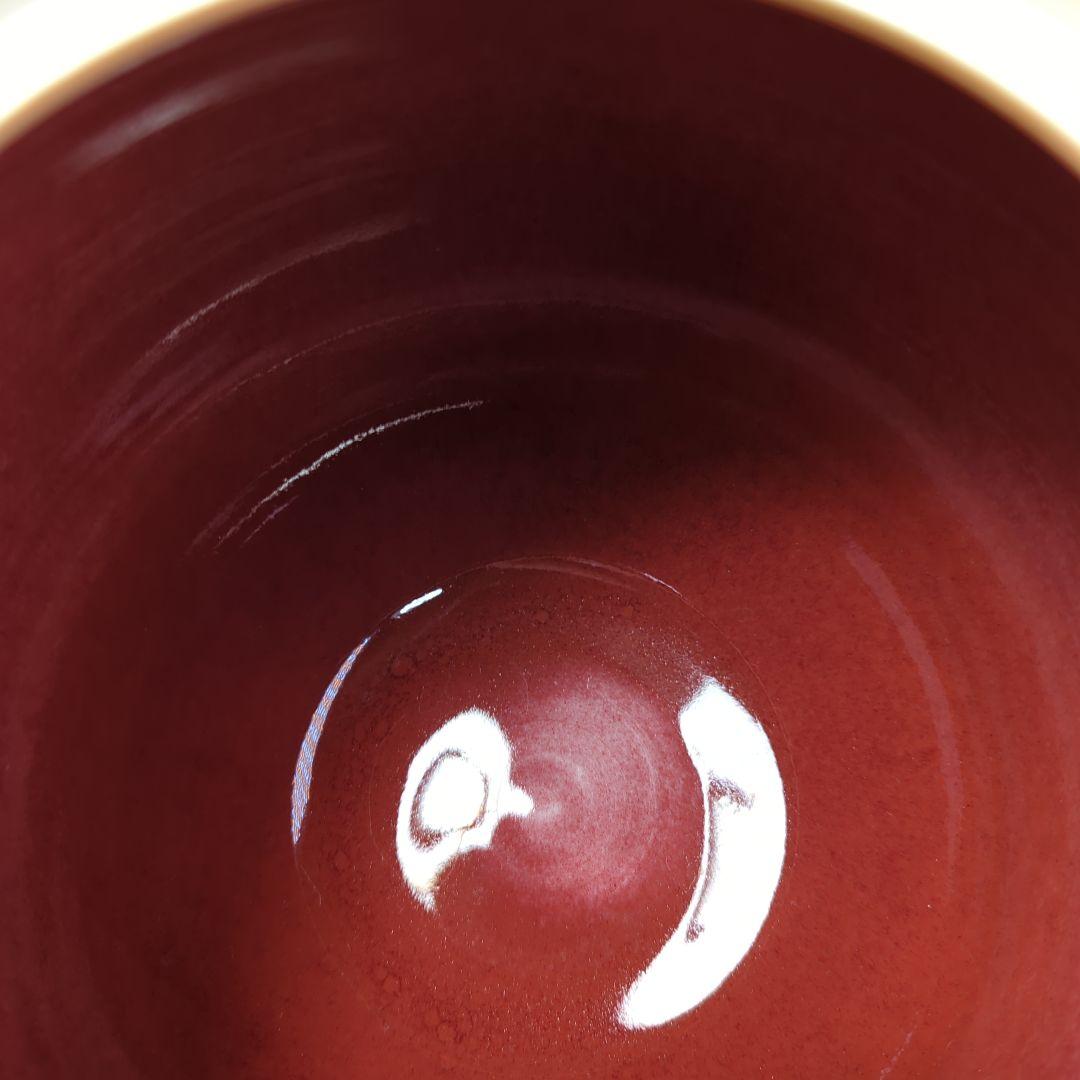 イ536 水指『平安　高木隆作』『辰砂青海波　水指　共箱』茶道具