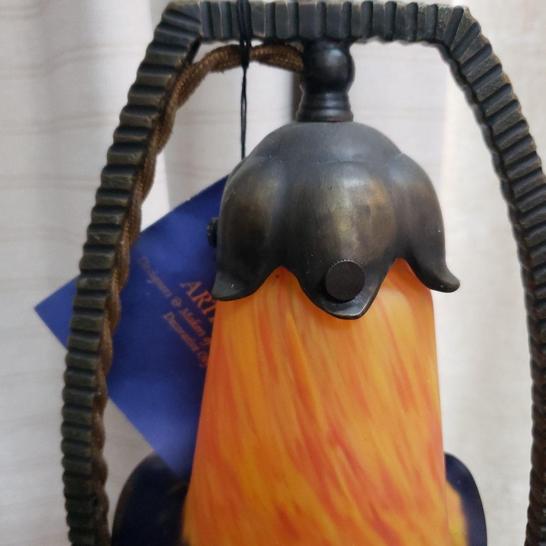 蔵出し大特価上質ARTNOBELアールヌーボー風ランプ40×17cm　2,6kg