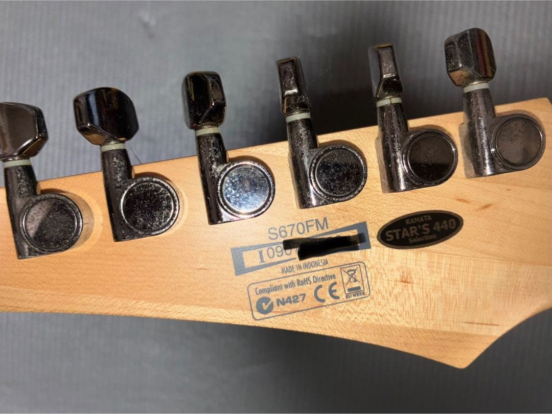 アイバニーズ　エレキギター S670 可動品フレイムサンバースト