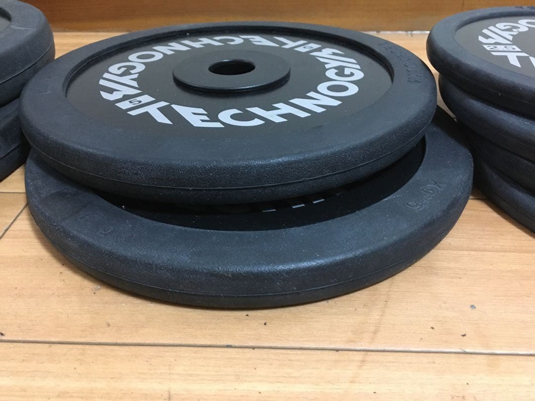 TECHNOGYMバンパープレート穴径／Φ28mm 計42.5kg