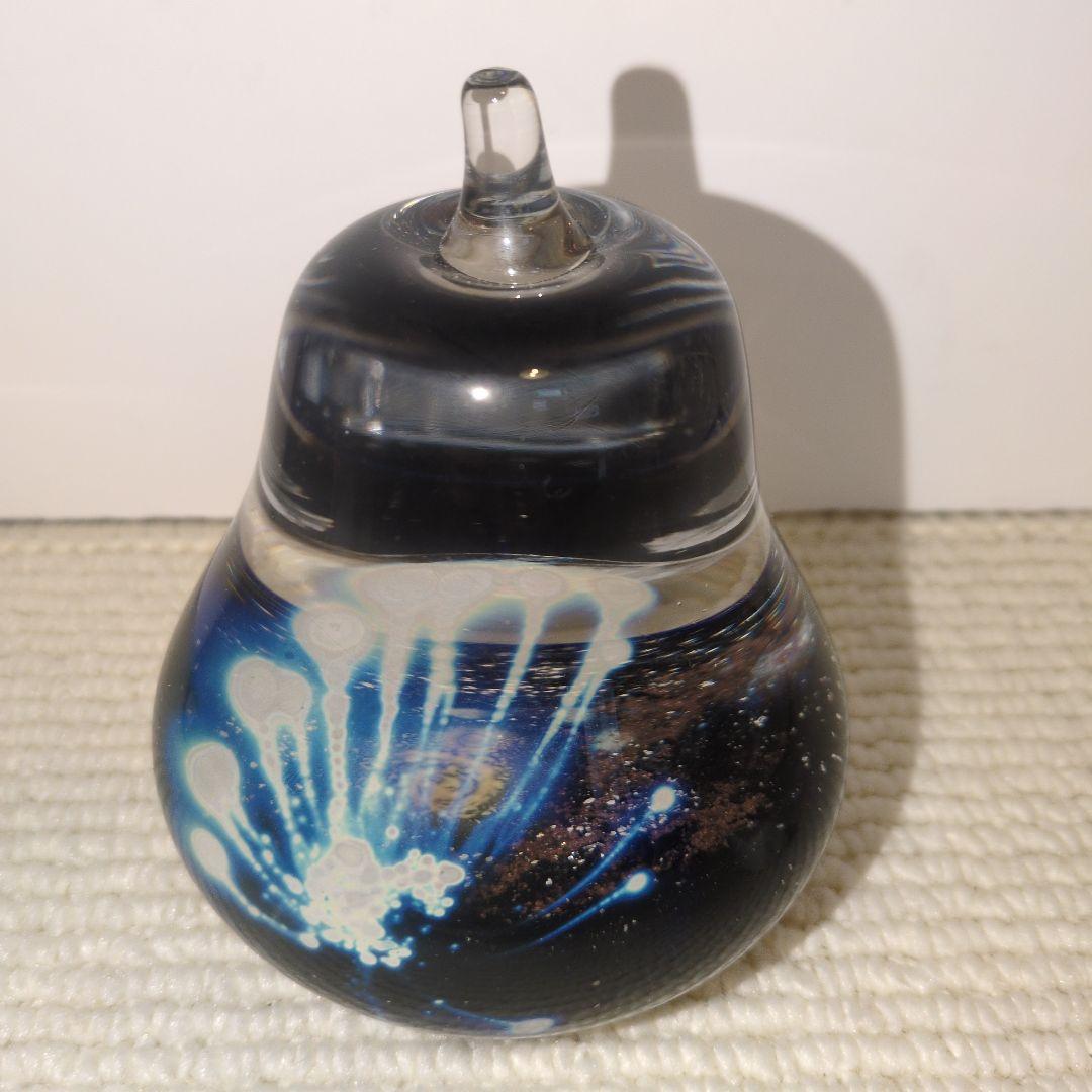 ノグチミエコ　Cosmic fruit 洋梨 L　glass art