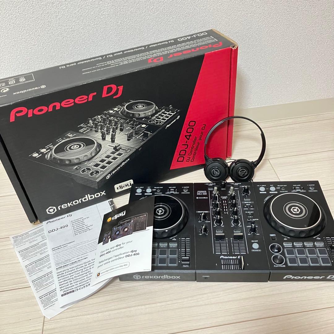 Pioneer DJ DDJ-400 コントローラー　ヘッドフォン付き