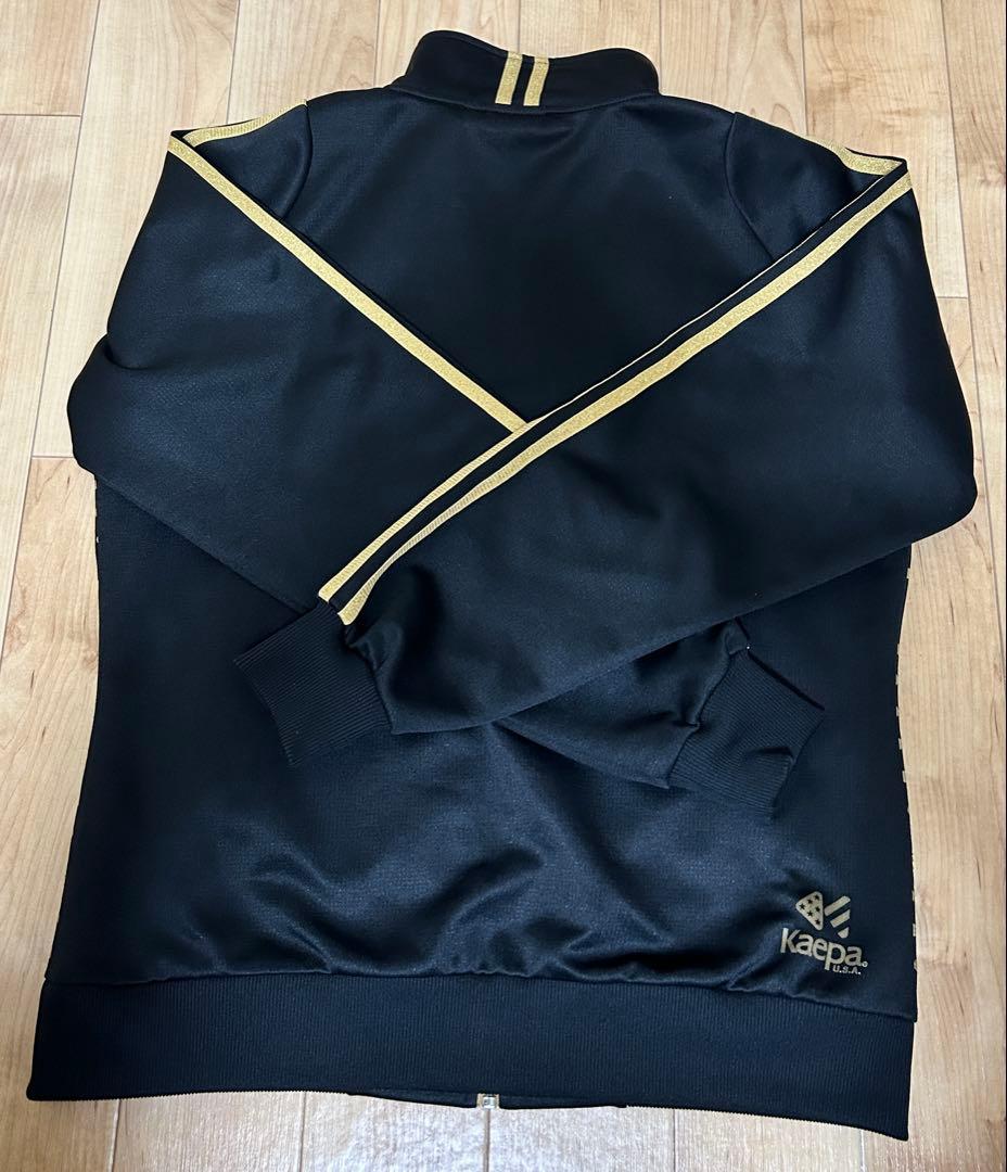 Kaepa ドット柄 ジャージジャケット LL 黒/金