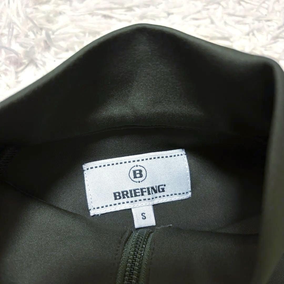 ブリーフィング ゴルフ ハーフジップ カーキ 3d トップス