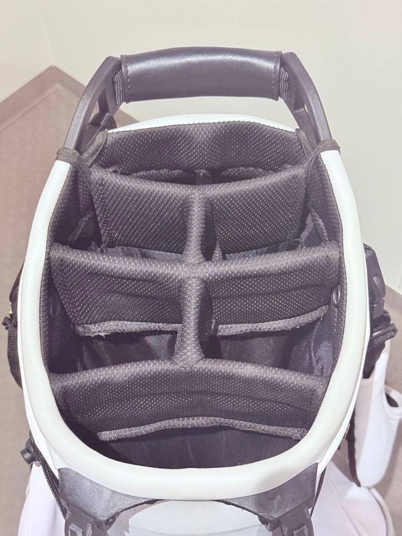 【美品】Vessel × J.Lindebergホワイトキャディバッグ　9型