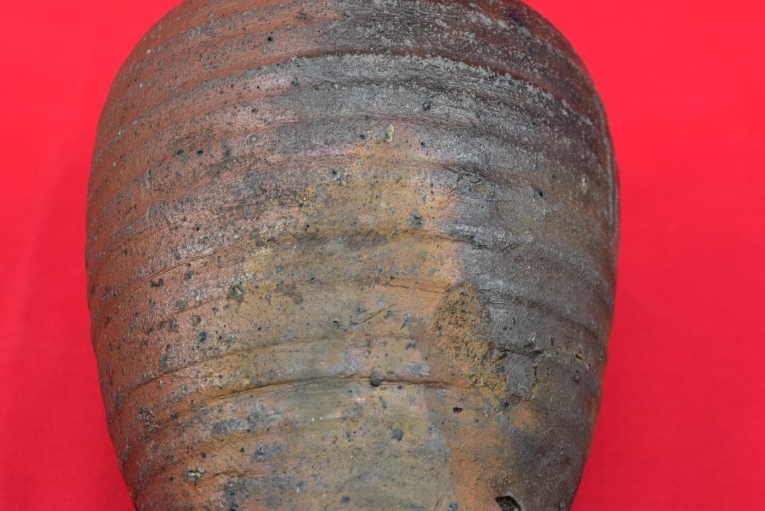 【桃山時代保証】古備前壷/焼物/重量2,7kg/掛軸/名家伝来/AB-47