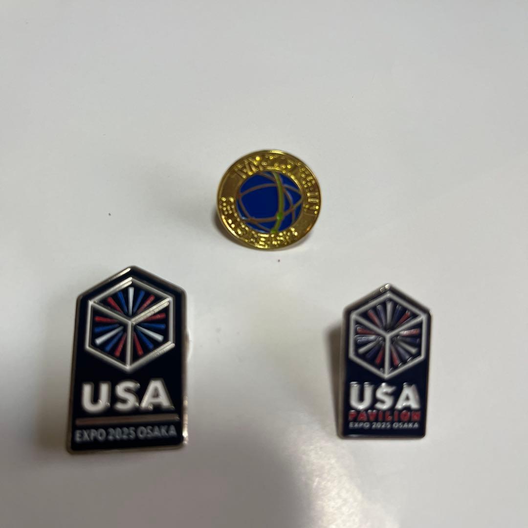 USA EXPO 2025 OSAKA ピンバッジ 3個セット