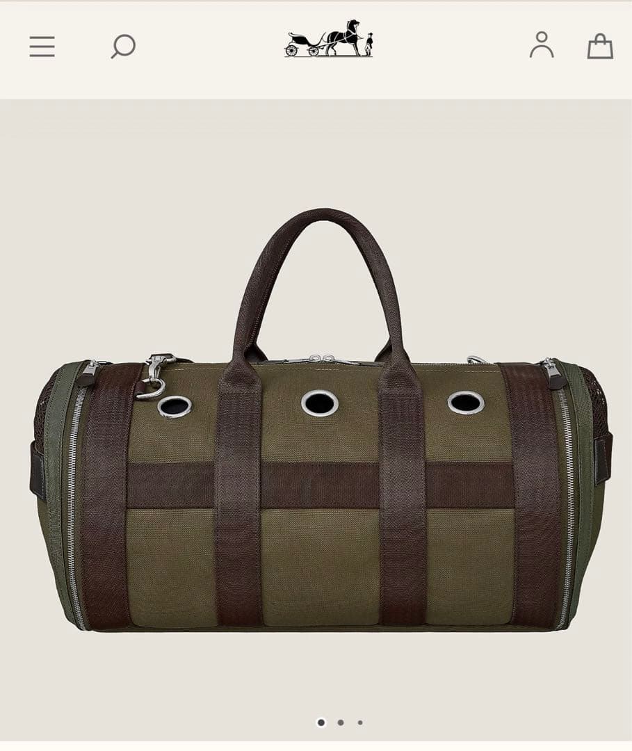 エルメス　犬用キャリーバック