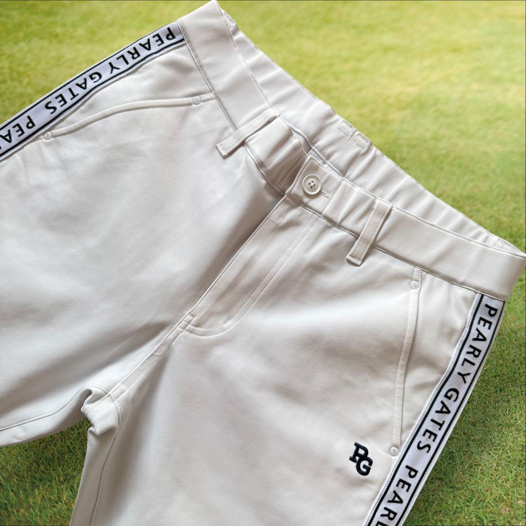 美品　パーリーゲイツ　パンツ　白　ホワイト　4 M〜L相当　色褪せ無し　ジャージ