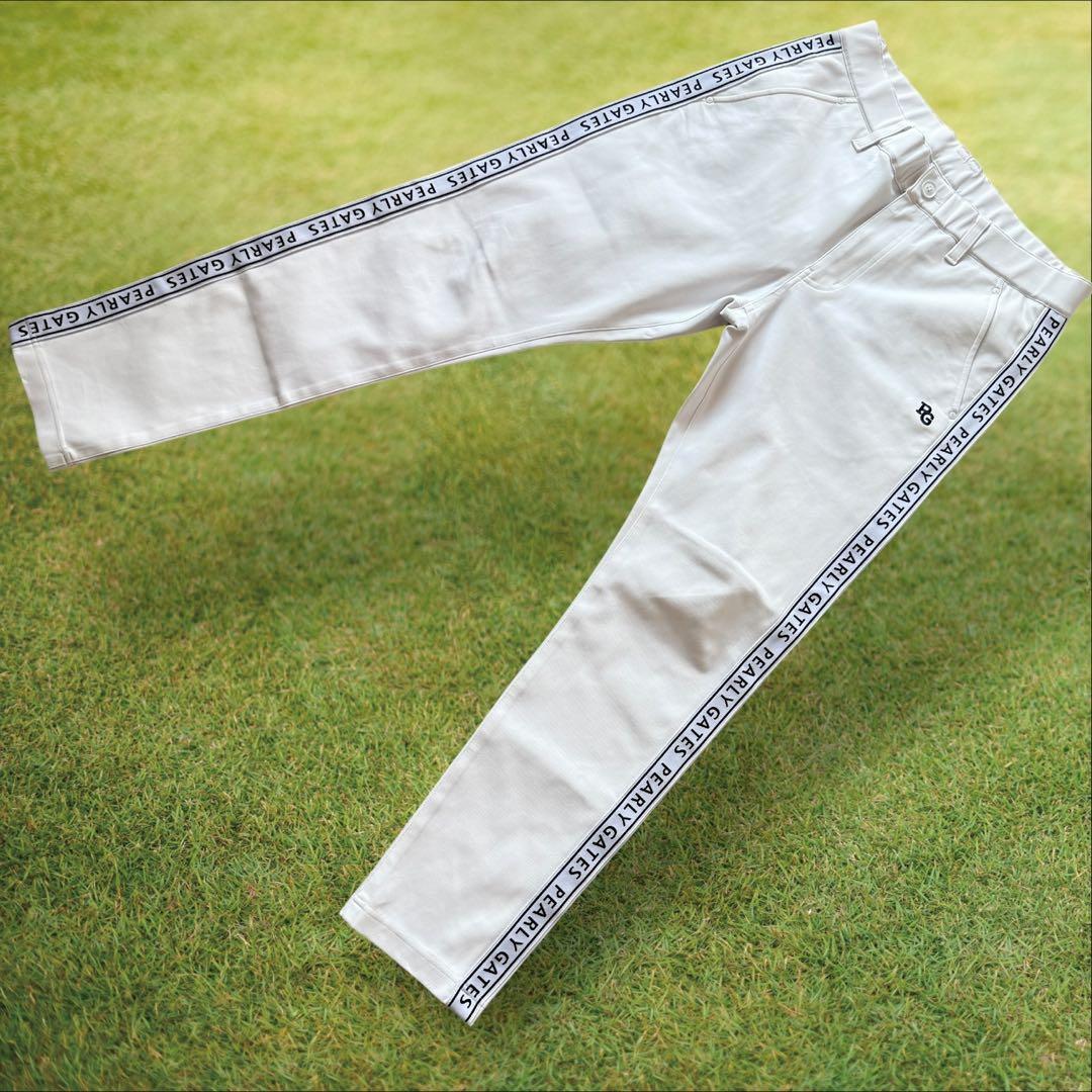 美品　パーリーゲイツ　パンツ　白　ホワイト　4 M〜L相当　色褪せ無し　ジャージ