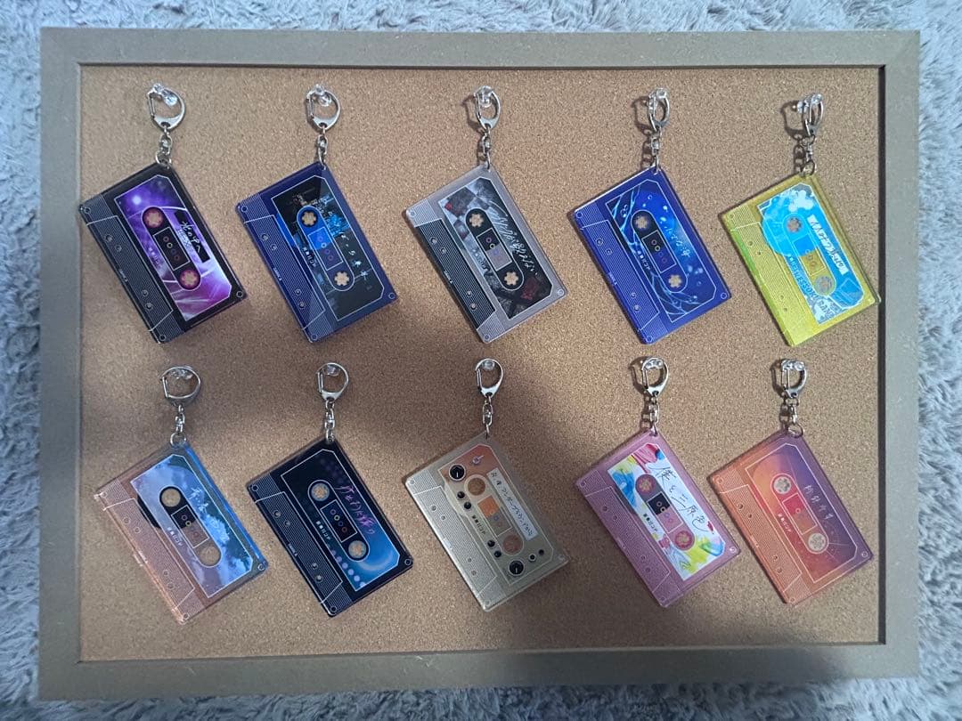 ぼっち・ざ・ろっく！　結束バンド　カセットテープ風アクリルチャーム10点セットB