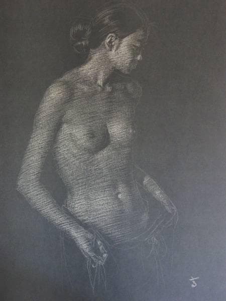 高塚省吾、裸婦、希少限定大判額装用画集より、高級額装付