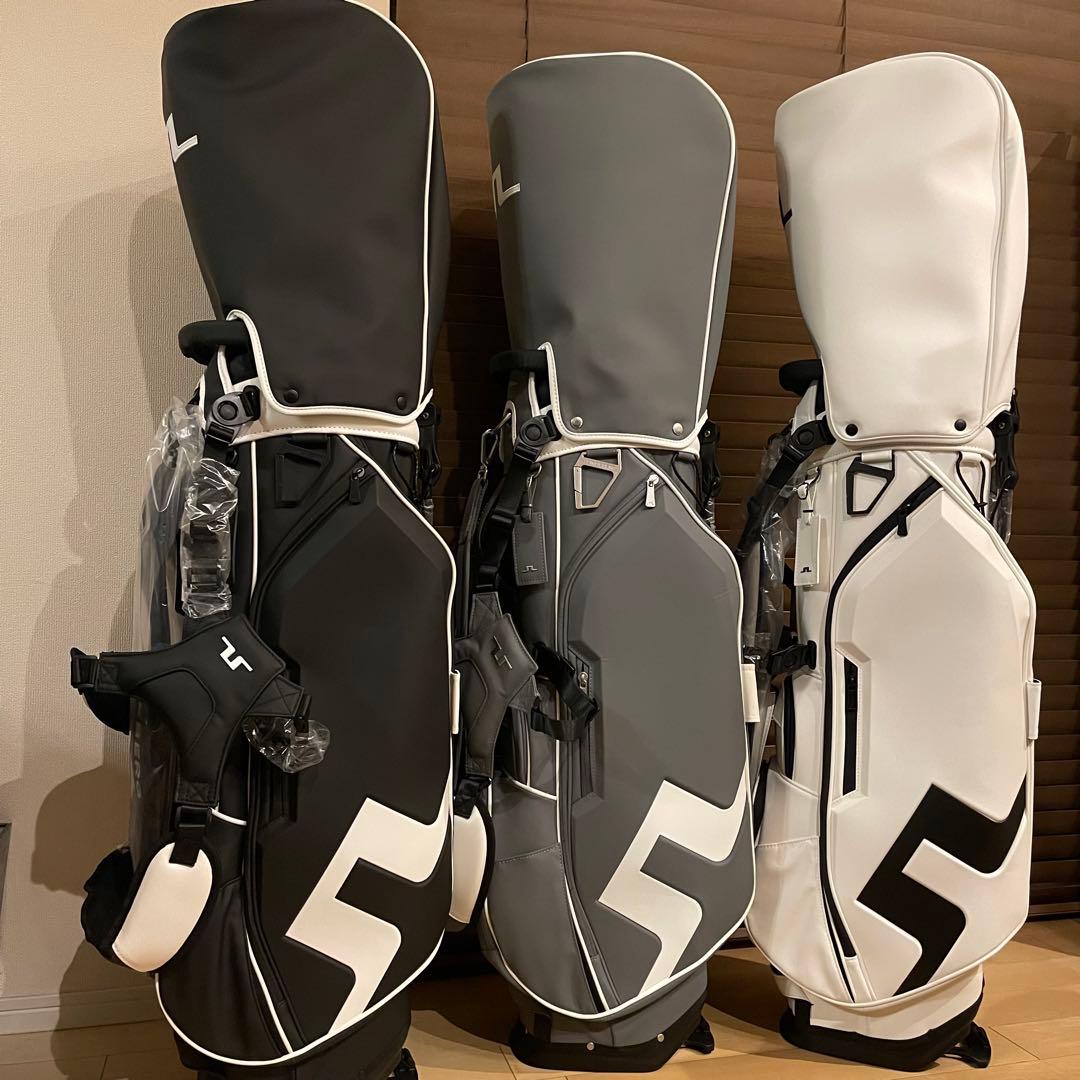 新作J.LINDEBERG ジェイリンドバーグ 高級 キャディバッグ カーボン灰