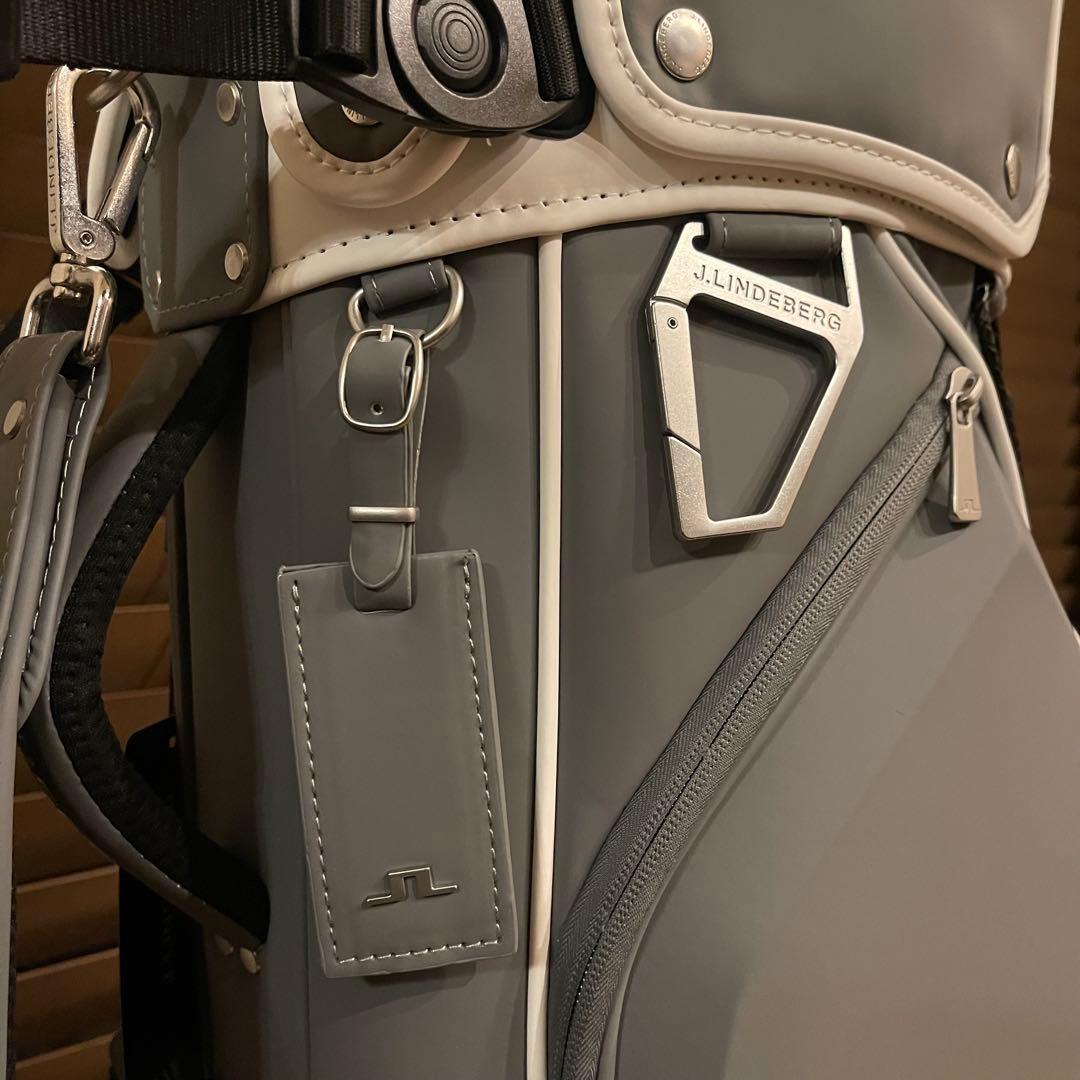 新作J.LINDEBERG ジェイリンドバーグ 高級 キャディバッグ カーボン灰