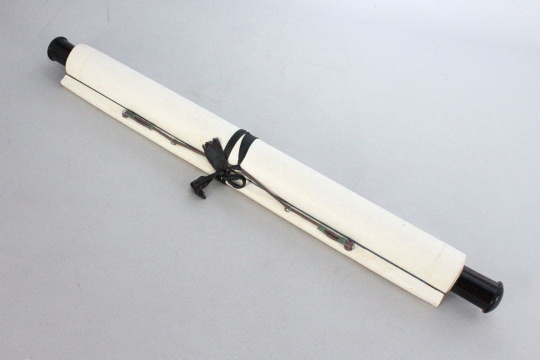 No5190 掛軸　ニ字書　「墨香」　肉筆紙本　書画　茶掛　古美術　送料無料