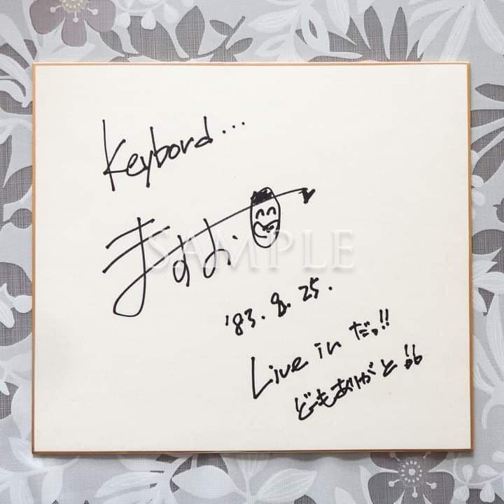 TARAKOバンド「Fish」直筆サイン色紙4枚特別セット