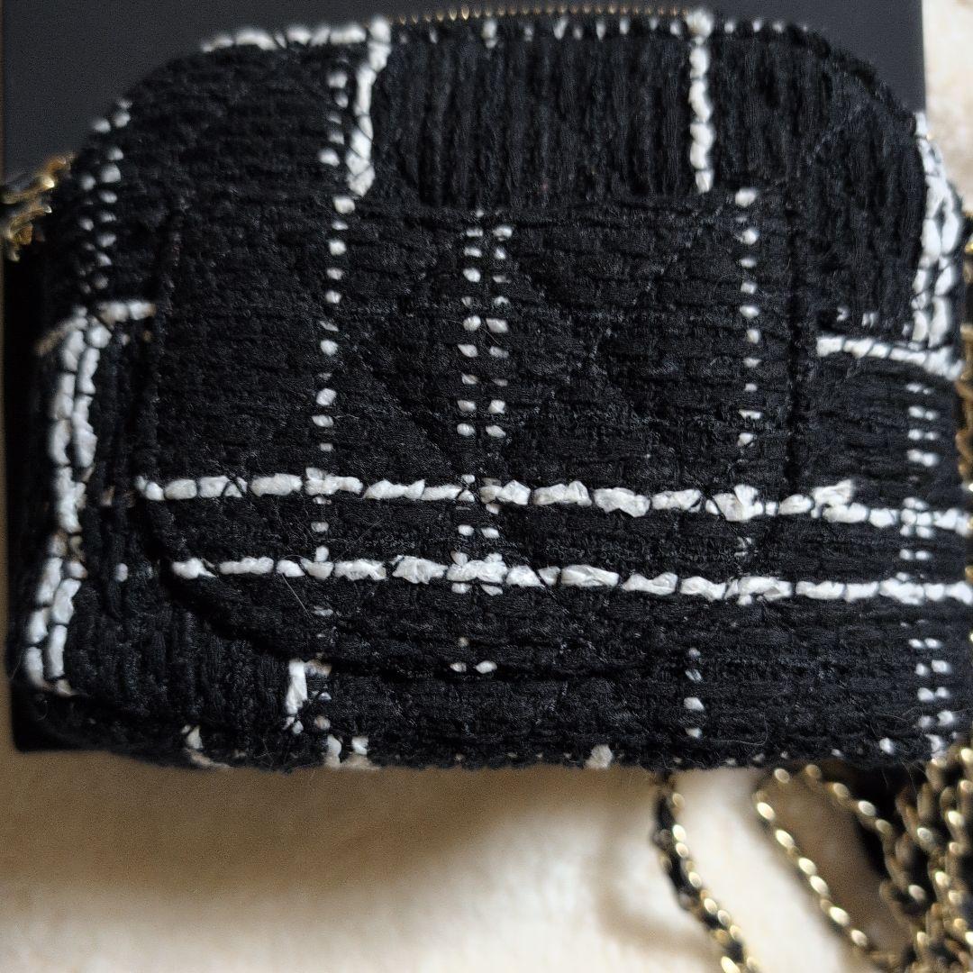 シャネル ノベルティ チェーン ショルダーバッグ ツイード