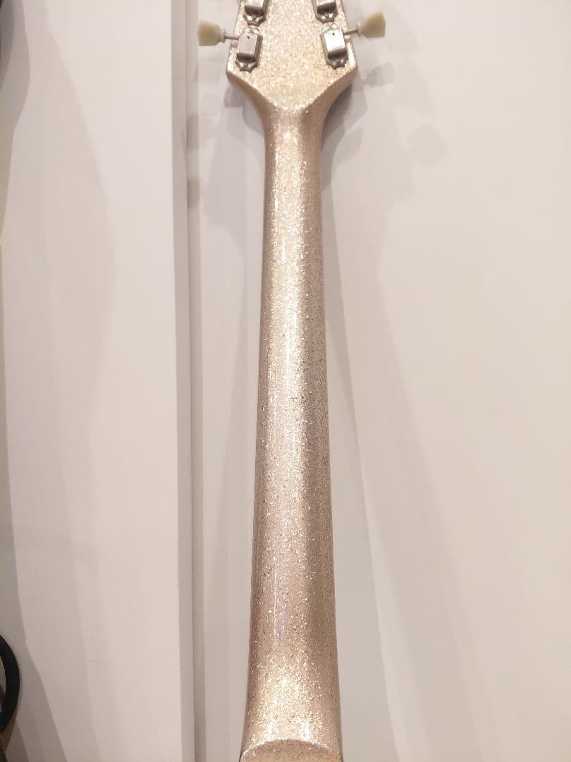 Burny LV-115KK ピンクスパークル ラルク Ken フライングV