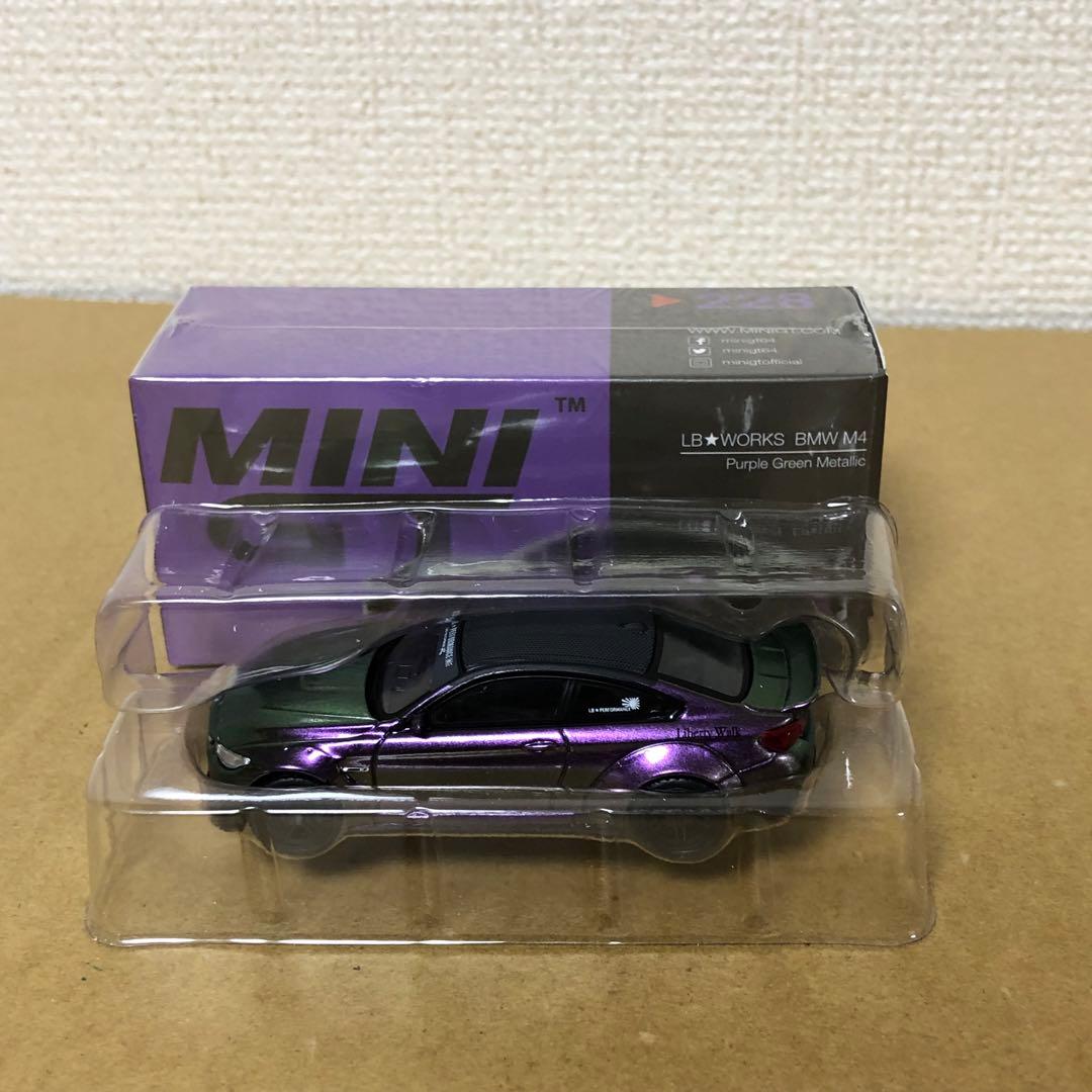 MINI GT　LB WORKS  M4　パープル グリーン メタリック