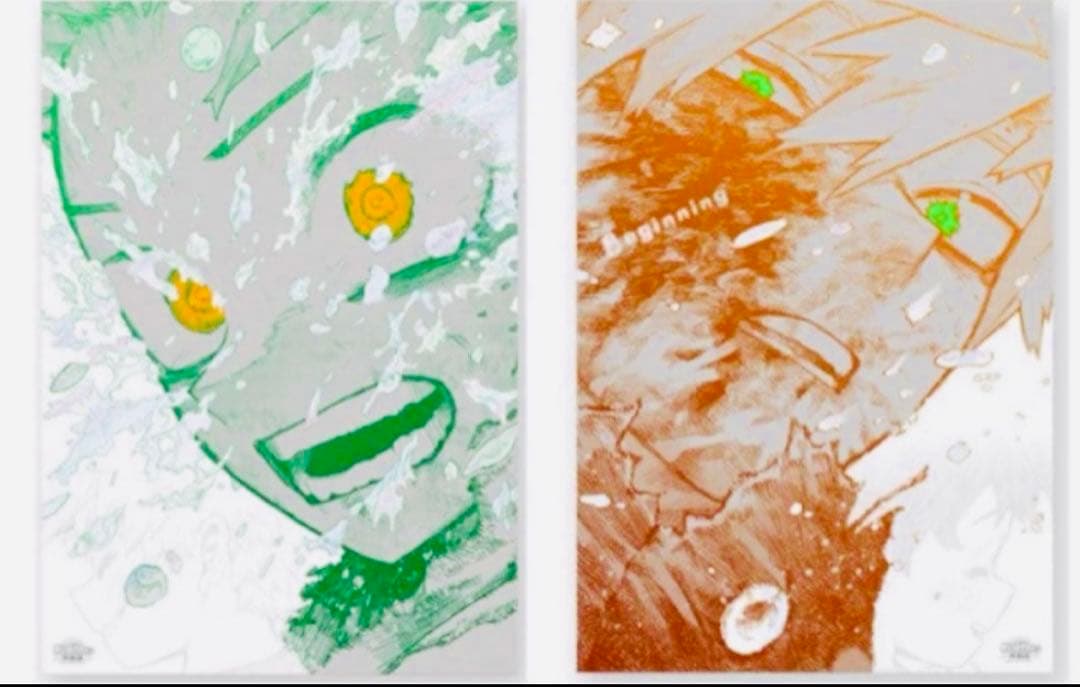 ヒロアカ　原画展 A2アートポスター　2枚セット The Beginning