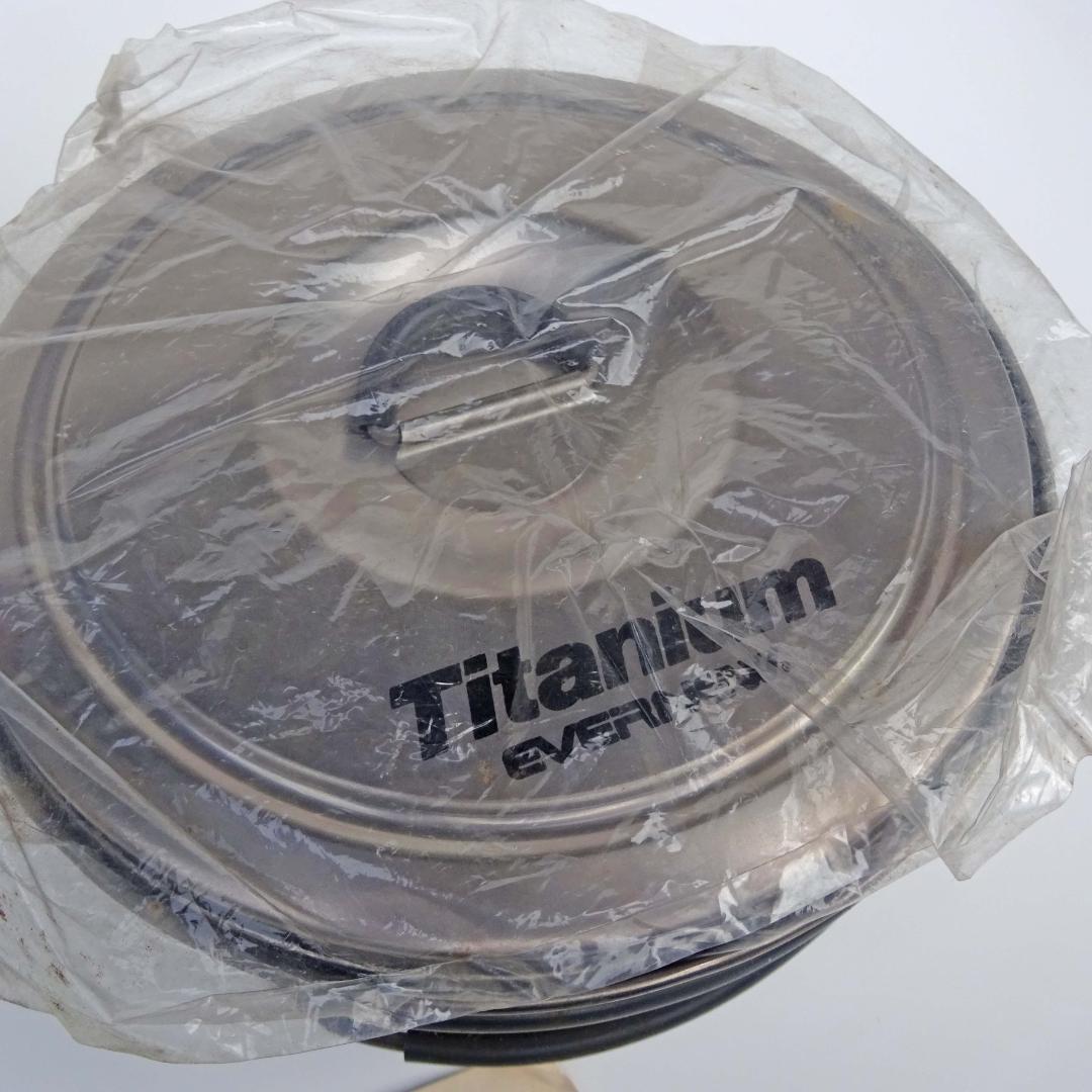 新品EVERNEWエバニューチタンクtitaniumクッカーセットCA-323L