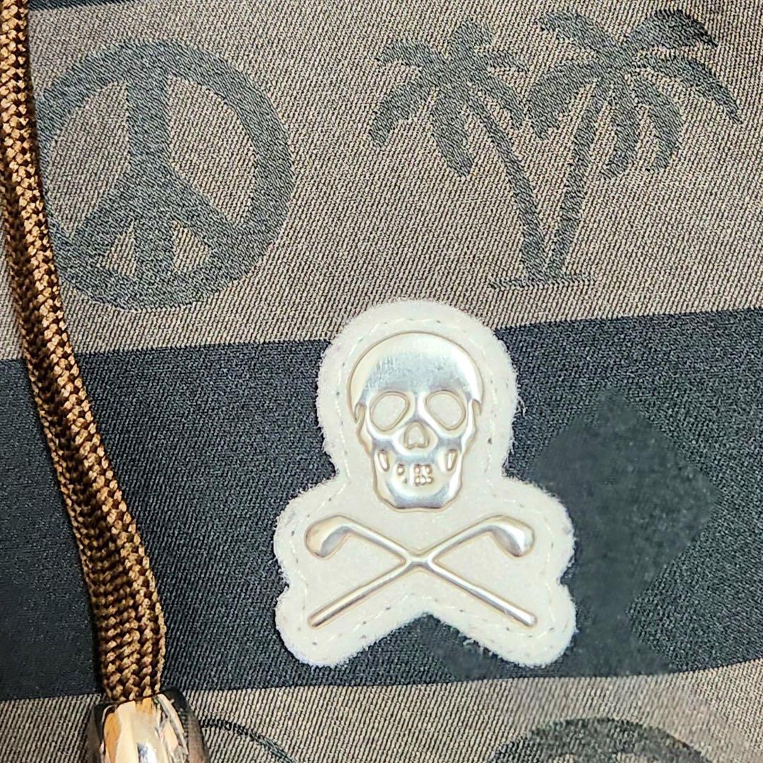 MARK&LONA マークアンドロナ ストレッチ ベスト 総柄 ドクロ ロゴ