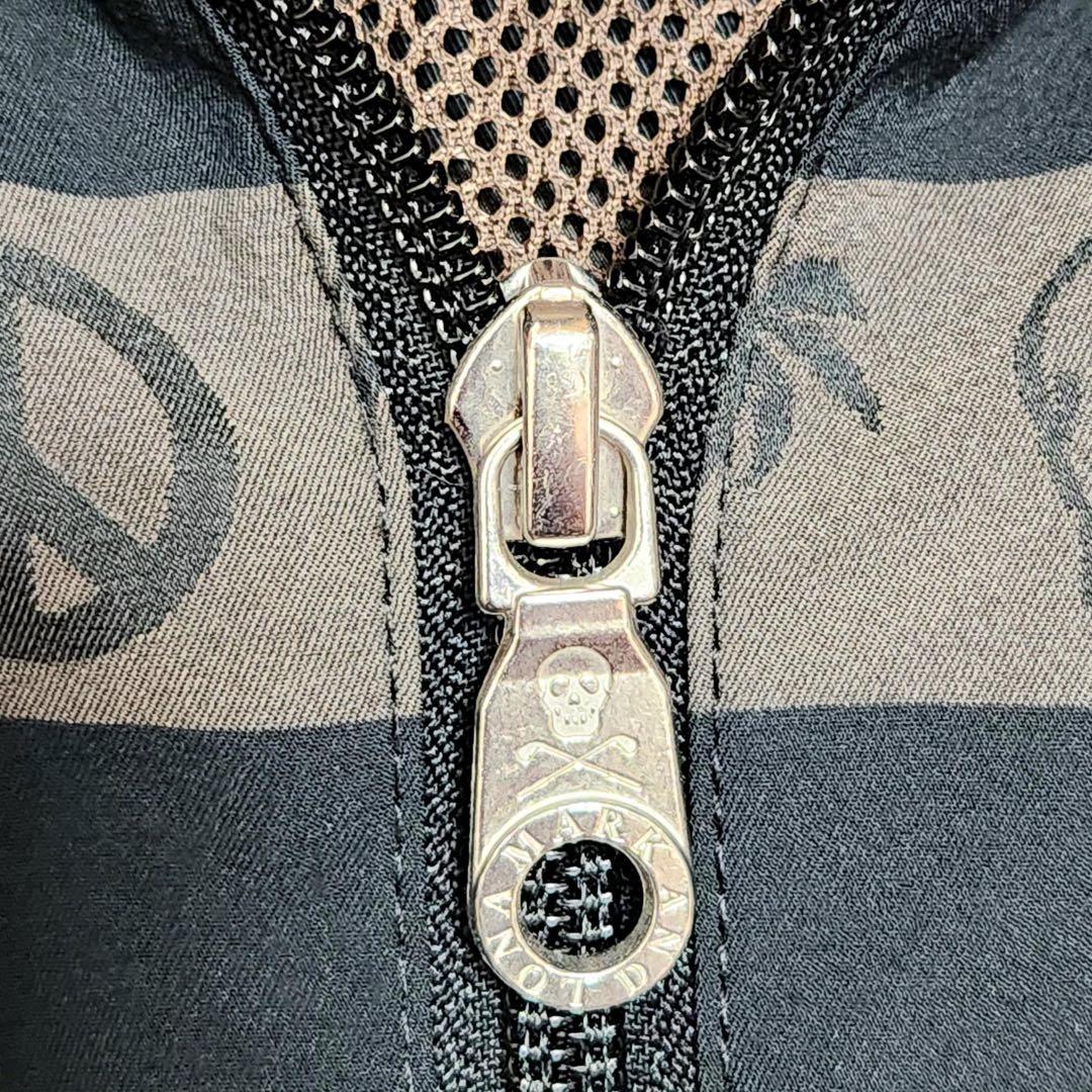 MARK&LONA マークアンドロナ ストレッチ ベスト 総柄 ドクロ ロゴ