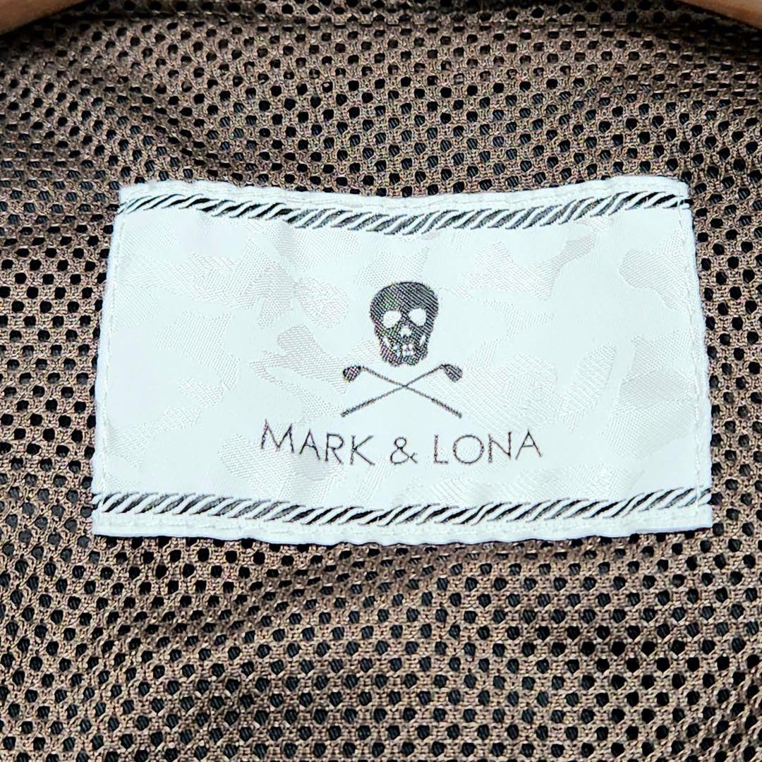 MARK&LONA マークアンドロナ ストレッチ ベスト 総柄 ドクロ ロゴ