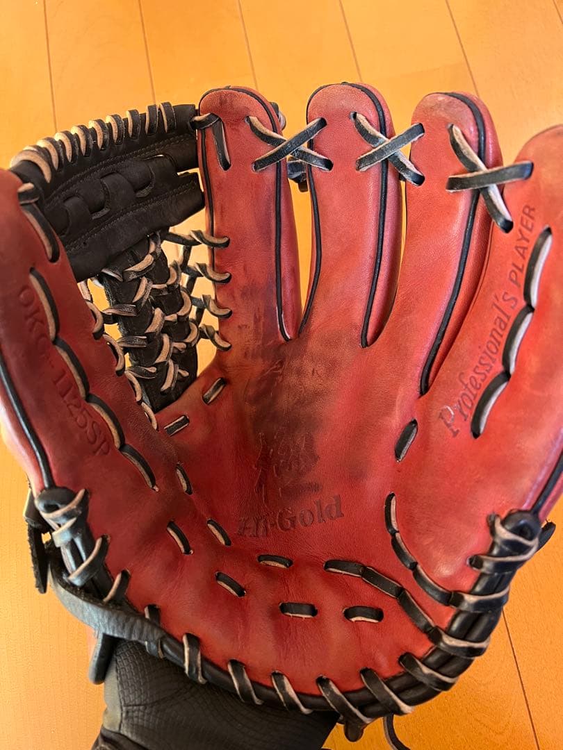 ハイゴールド 軟式グローブ 己極 ブラウン×ブラック 三塁・オールラウンド用