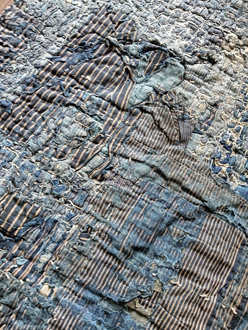 3kg厚手　究極の襤褸敷物　退廃的　boro japan vintage