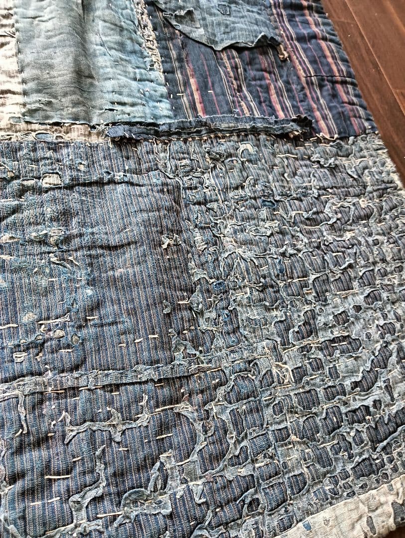 3kg厚手　究極の襤褸敷物　退廃的　boro japan vintage